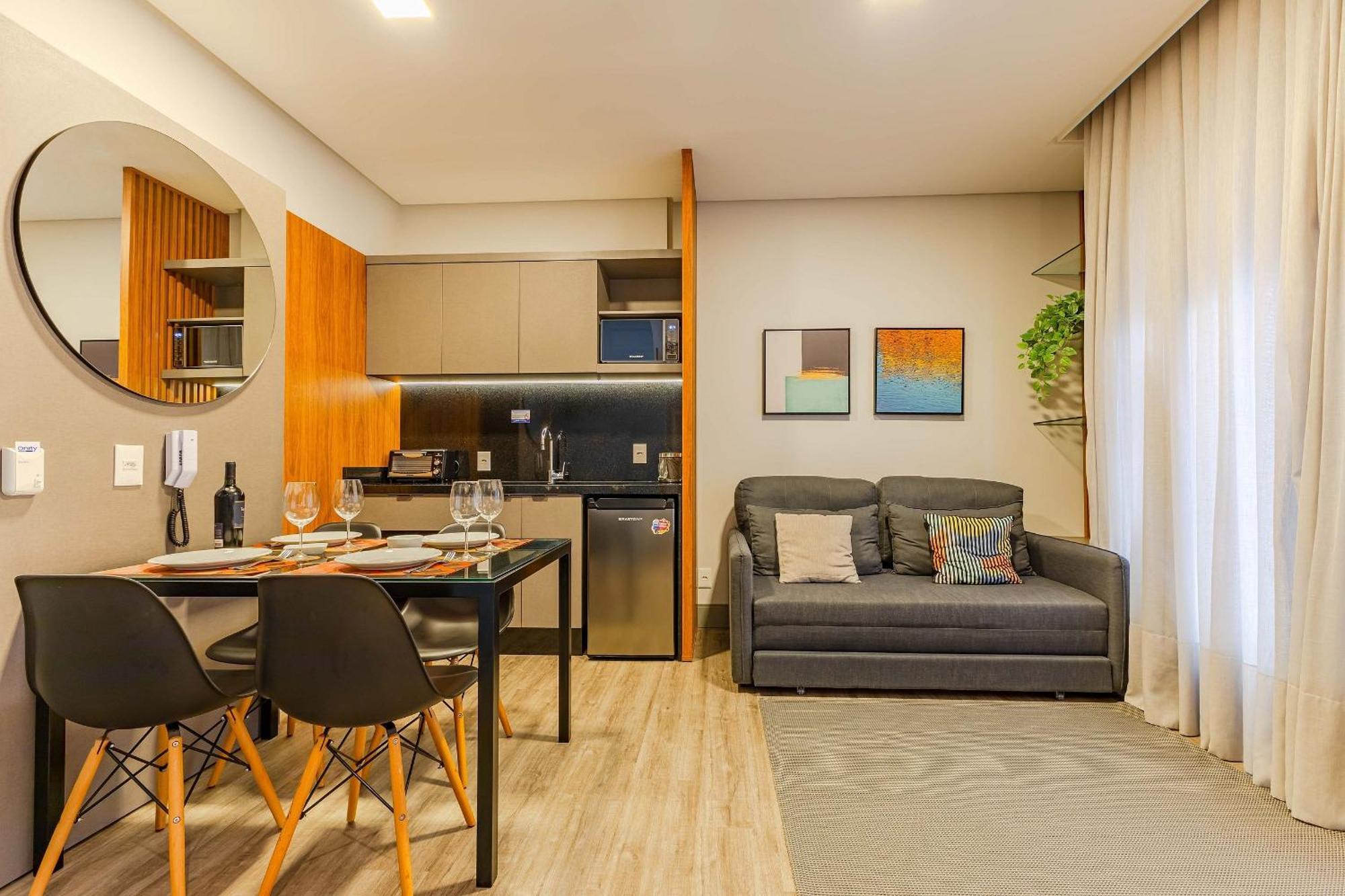 בומבינאס Confortavel Loft Em Condominio Com Piscina מראה חיצוני תמונה